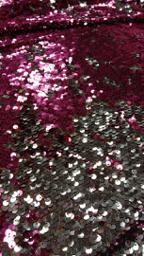 Пайетка двусторонняя розовая/серебро