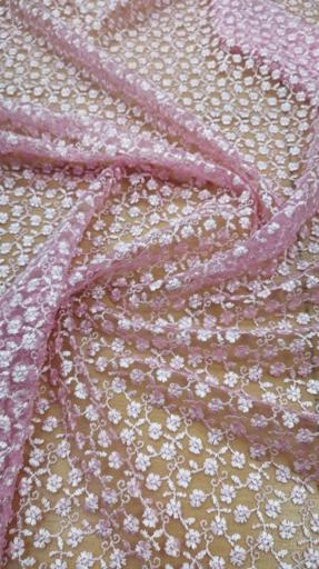 Гипюр Индонезия нежная роза M