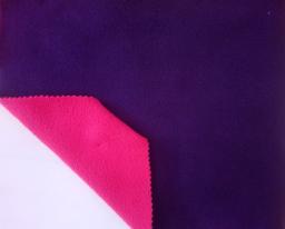 Флис двусторонний розовый и тёмно-сиреневый