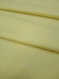 Клетка Виши хлопок жёлтый/белый