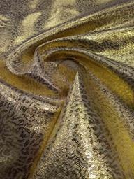 Парча Топаз с узором жёлто-золотая