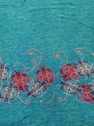 Трикотаж Хлопок Купон бирюза