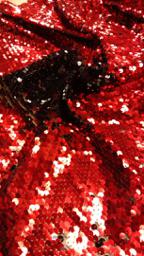 Пайетка двусторонняя красная/чёрная