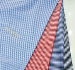 Хлопок рубашечная клетка цвета: голубой, красный, синий, чёрный