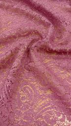 Гипюр цветок розовый пыльный