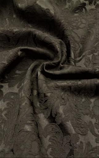 Жаккард-хлопок гладкокрашенный чёрный