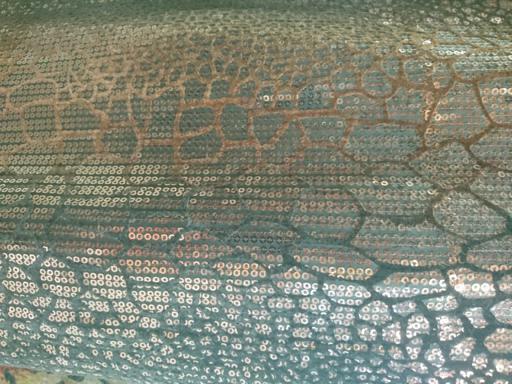 Пайетки на трикотаже Шоколад мелкие