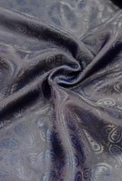Подкладочная жаккардовая поливискоза Пейсли синяя