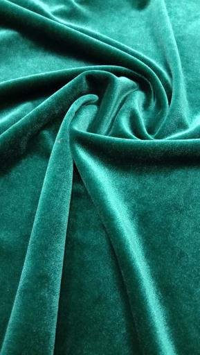 Бархат-стрейч морская волна