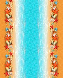 Вафельное полотно Райский остров