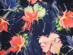 Барби акварель на тёмно-синем