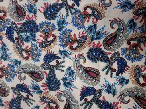 Штапель  Фантазия на белом