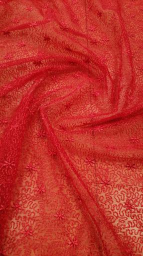 Гипюр Индонезия алая паутинка