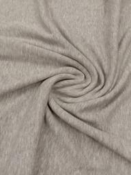 Трикотаж на белом меху серый меланж