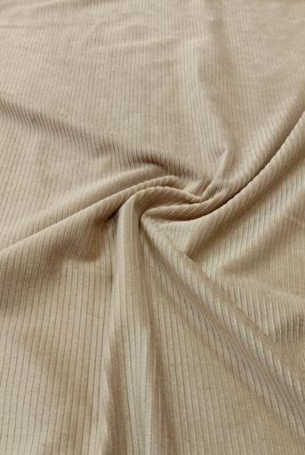 Вельвет однотонный пудрово-бежевый