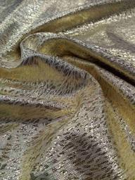 Парча Топаз с узором светло-золотая