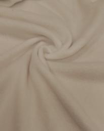 Флис однотонный молочный