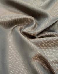 Подкладочная жаккардовая поливискоза Точки светло-серая