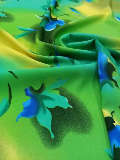 Лоренция Листья Голубой/Лайм