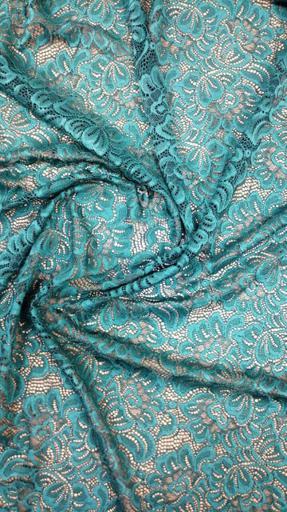 Кружево стрейч плотное зелёное