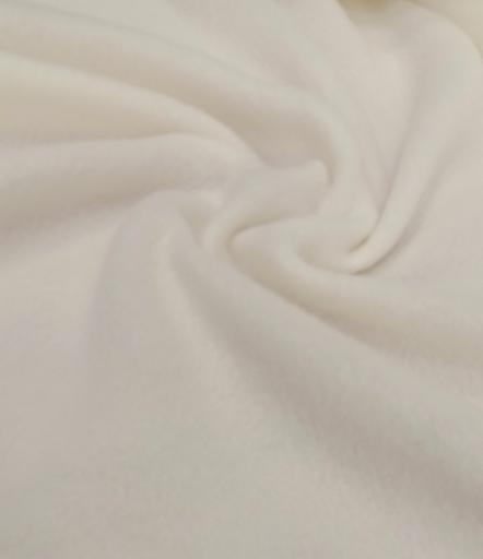 Флис однотонный белый