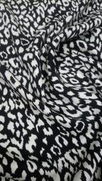 Штапель белое черное