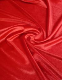 Бархат-стрейч красный