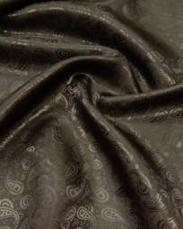 Подкладочная жаккардовая поливискоза Пейсли чёрная