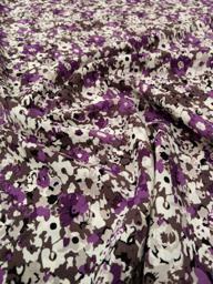 Плательная Цветочки белые/фиолетовые