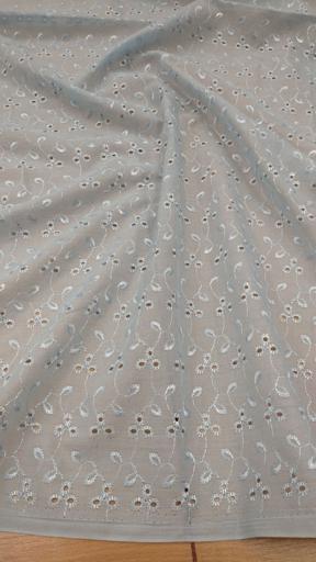 Шитьё на хлопке рис.4 голубое