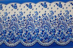 Вафельное полотно Гжель