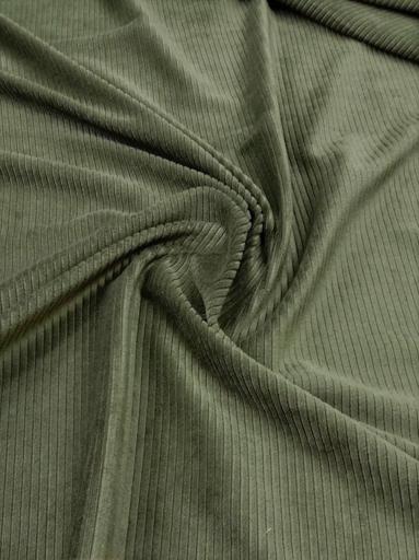 Вельвет однотонный хакки