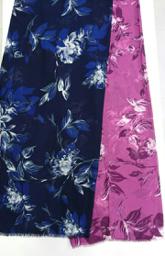 Французский шифон пионы тёмно-сиреневый