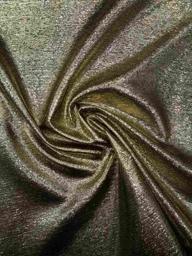 Парча Топаз с узором золотая/чёрная