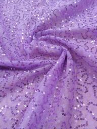 Пайетка на сетке Змейка светло-сиреневая
