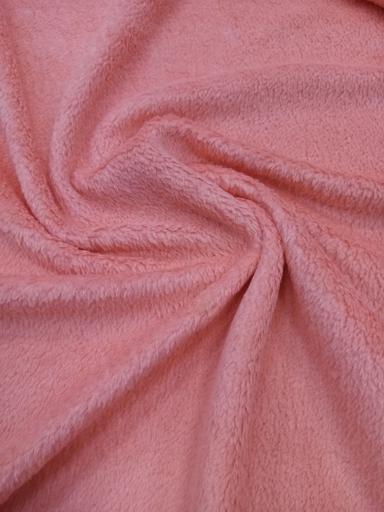 Велсофт махровый матовый персиково-розовый