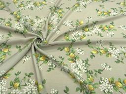 Штапель  Лимоны  на бежевом