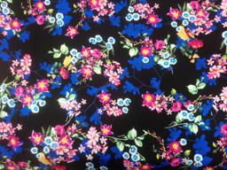 Штапель букеты на чёрном