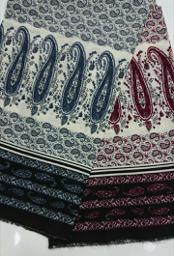 Штапель купон синий