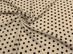 Штапель Горох на бежевом. D=10мм