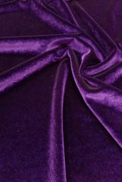 Бархат-стрейч фиолетовый