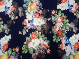 Шифон букеты на тёмно-синем