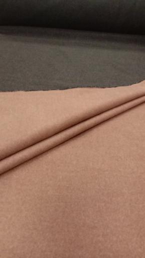 Пальтовая Кашемир двусторонняя тёмно-бежевая/тёмно-коричневая