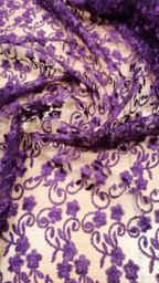 Гипюр Индонезия фиолетовый M