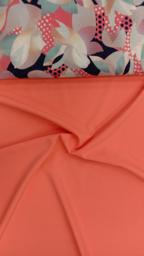 Плательная однотонная лосось