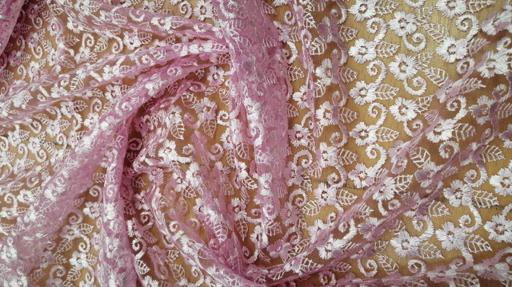 Гипюр Индонезия нежная роза S