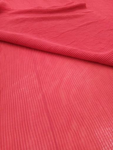 Шифон-плисе красный