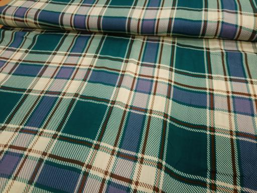 Штапель клетка тёмно-зелёный бирюза
