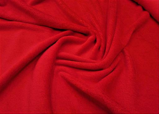 Велсофт махровый матовый красный