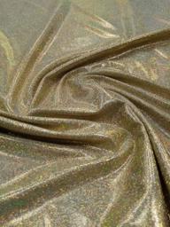 Трикотаж Диско Голограмма золото мелкое